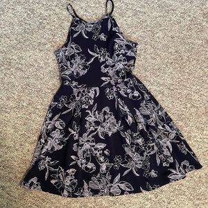 Soprano, Blue Halter Neck Flowy Summer Dress, Casual